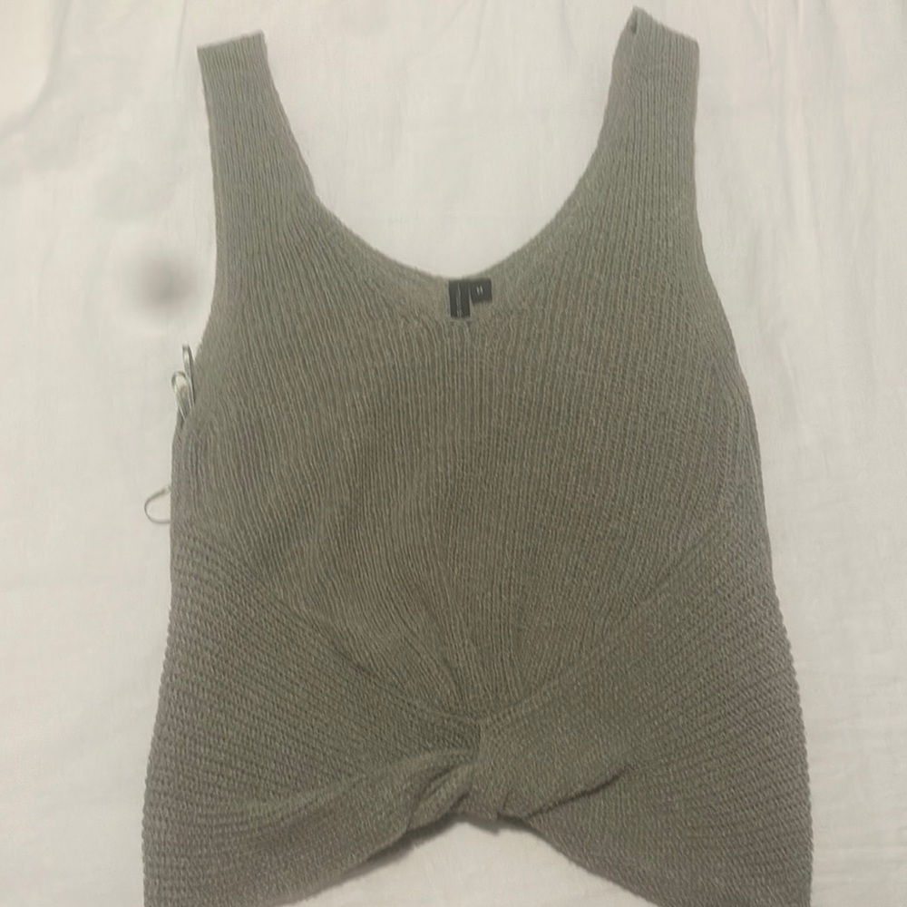 Stylish army green Knit Women's Top